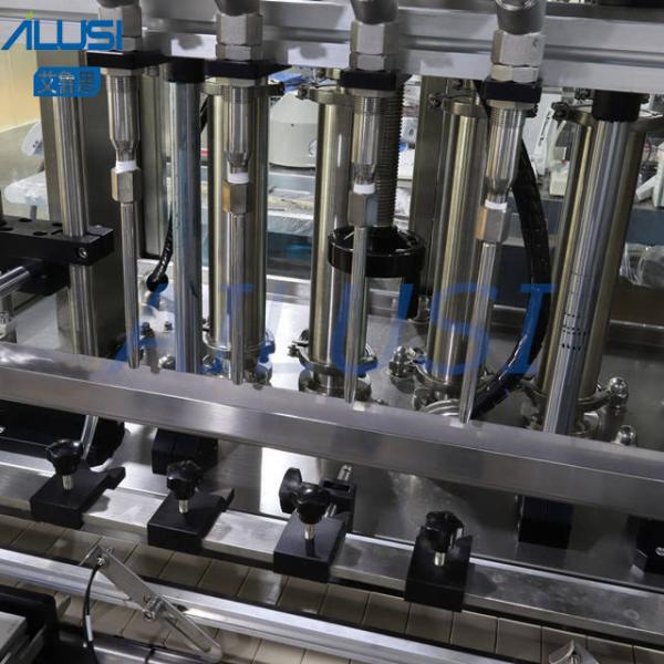 Automatic 4 Heads Pneumatic Piston Filling Machine For Liquid Soap Shampoo Bath Gel