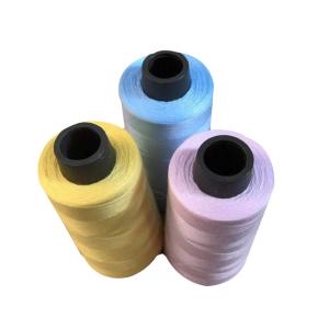 China Industrial Textile Polyester Yarn , Clothing Tent Sewing Thread High Tenacity on sale