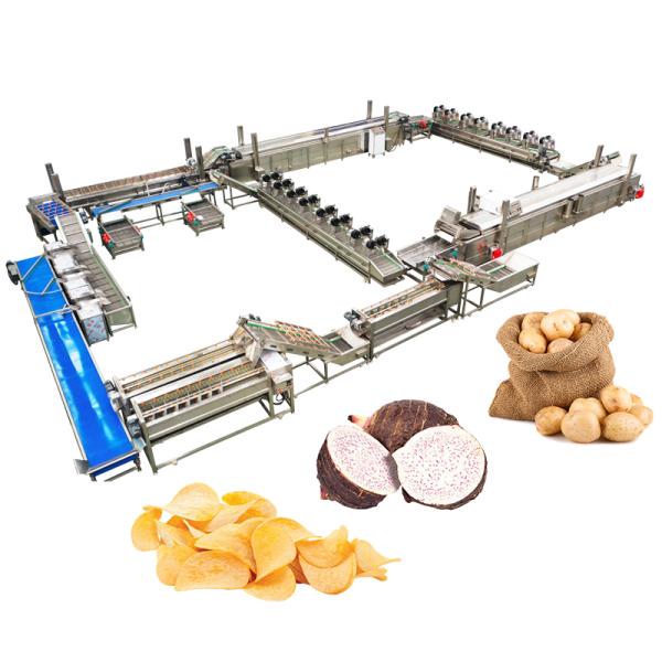 SUS304 Material Fully Automatic Lays Potato Chips Making Machine For Snack Production