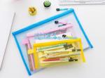 Mesh Waterproof Zipper File Document Bag, canvas A4 file document mesh zipper