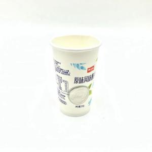 China Printed Eco Friendly Yogurt Cups Frozen 200g Paper Ice Cream Containers With Lids wholesale