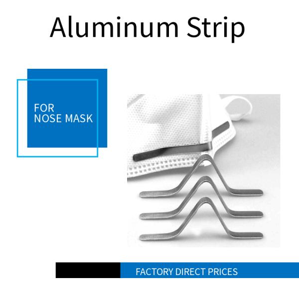 High Quality Face Mask Aluminum Nose Strip Mask Aluminum Strip 