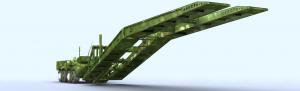 China Emergency Deck Wheel Type Striking Bridge / Amphibious Bridge For Craters, Ditches wholesale