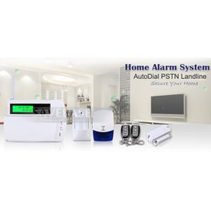 China Wireless AutoDial PSTN Landline LCD House Security Alarm System with 30 wireless zone wholesale
