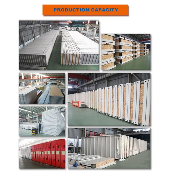Modern Design Steel and Sandwich Panel Modular Customized Container House Dormitory for Office or Mall Use Flat Pack Str