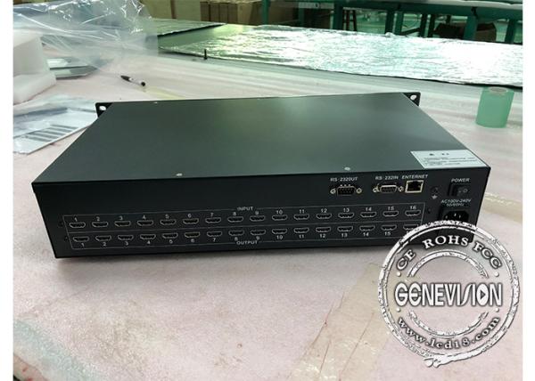 LCD Video Wall Splicing Screen HD Media Player Box with 1 , 16 input and 16