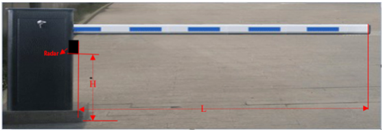 RS485 6m 24GHz Parking Lot Occupancy Barrier Gate Radar Sensor