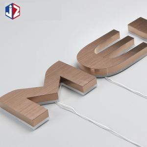 Buy cheap AC 100V-240V Backlit Stainless Steel Letters 3D Illuminated Signage from wholesalers