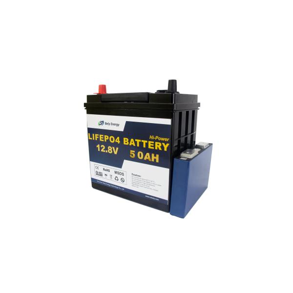 12V Deep Cycle Lithium Battery 50Ah LiFePo4 Battery Backup For Home Appliances