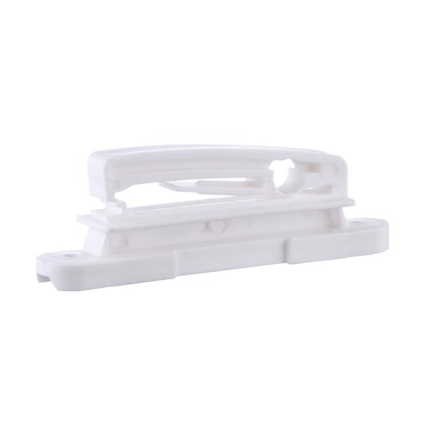 impact resistant clip tape insulator with multi purpose 60mm poly tape running through for wood post electric fencing