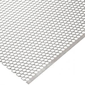 China 0.3MM Thickness 1220X2440mm Perforated Metal Plate For Loud Speaker Box Decorative on sale