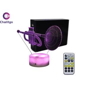 Buy cheap Trumpet Shape 3D LED Illusion Lamps 7 Colors Change 15 Keys Remote Control from wholesalers