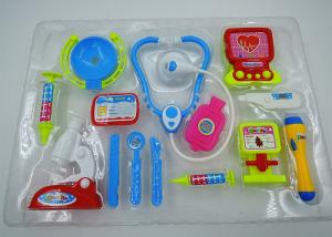 Role Play Medical Kit Playset Doctor Set Toys For Kids Pink Blue Colors 13 Pcs