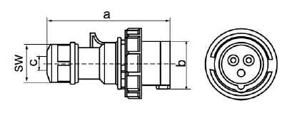 5 4 3 Pin Industrial Plug And Socket / Explosion Proof Industrial Sockets