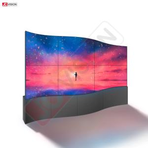 China 55inch Custom full color curved screen thin flexible advertising display LED video wall wholesale