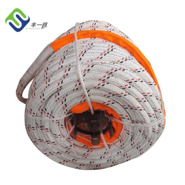 High Strength Polyester Cover 12 Strand Uhmwpe Rope Towing Rope For Ships