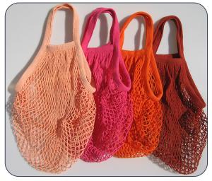 China ISO14001 BRC Reusable Cotton Grocery Bags Mesh AQL Tote For Shopping wholesale