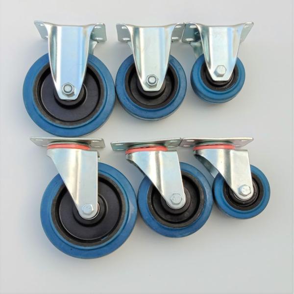 3 4 5inch Tool Cabinet Furniture Trolley Industrial PU Polyurethane Castor