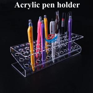 China Office Stationery Transparent Acrylic Display Stand for Pen Eyebrow Pencil wholesale