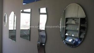 China Double Coated Paint Aluminium Glass Mirror , Decorative Bathroom Mirror With Shelf wholesale