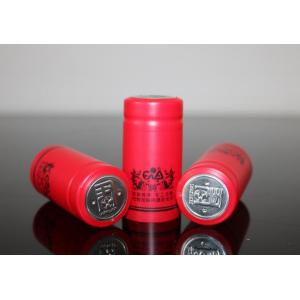 Red pvc heat shrink cap seal for wine bottle, pvc shrink capsules for red wine