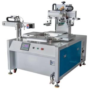 China HY600-4 Rotary Flat Screen Printing Machine 4 Station With Vacuum Table on sale