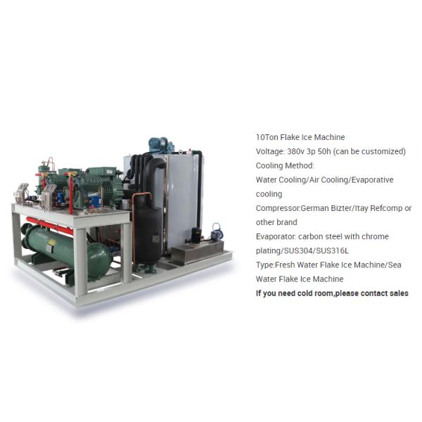 8 Tons Seawater Flake Ice Machine Commercial Flake Ice Maker