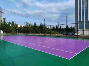 China Granules Basketball Floor Coating 13mm Tennis Court Coating Rubber wholesale