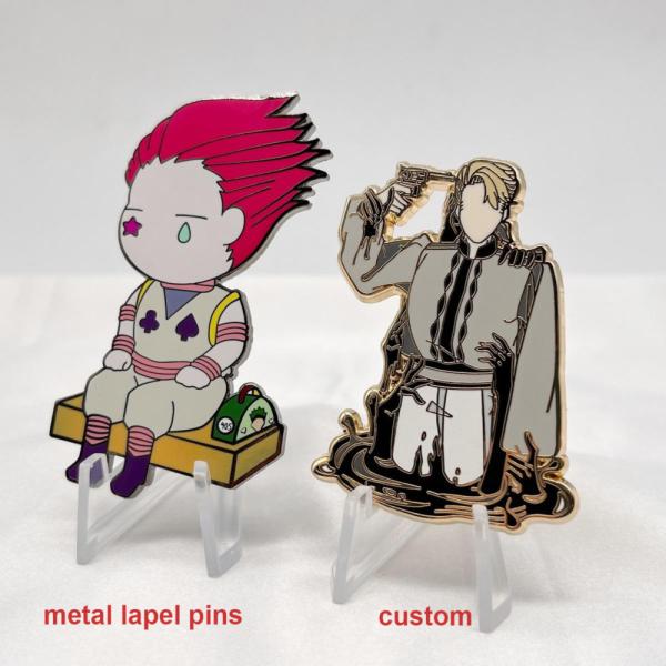 Decoration Mexican Custom Hard Enamel Pins Custom Enamel Pin Maker Diamond Frame