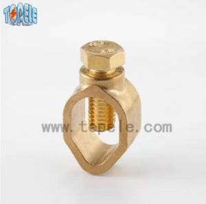 China Brass Earth Rod Clamp Electrical Wire Clip For Grounding Connector Use wholesale