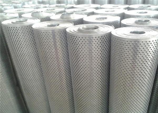 Quality Silver Aluminium Sheet With Holes , Customized Size Perforated Aluminum Plate for sale