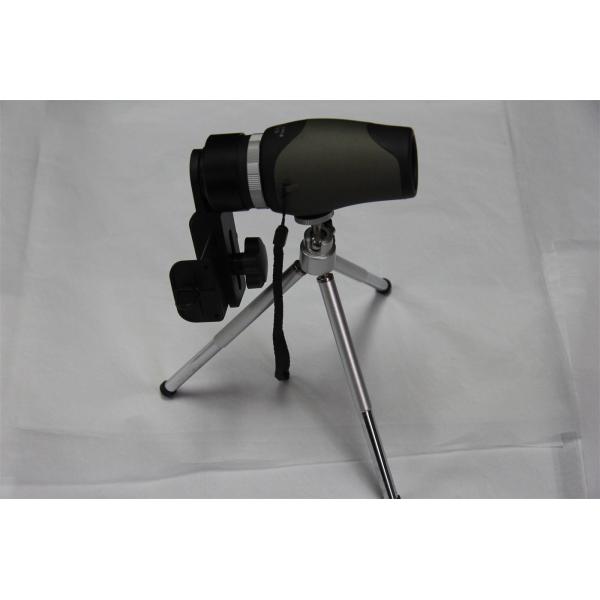 Black Convenient Monocular Mini Telescope Strong Structure With Phone Adapter