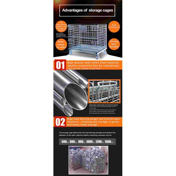 ODM Warehouse Storage Cages 500kg Wire Security Powder Coated