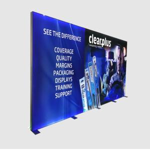 China 10x10 10x20 Custom Modular Exhibition Stands Backlit Tradeshow Display Tension Fabric wholesale