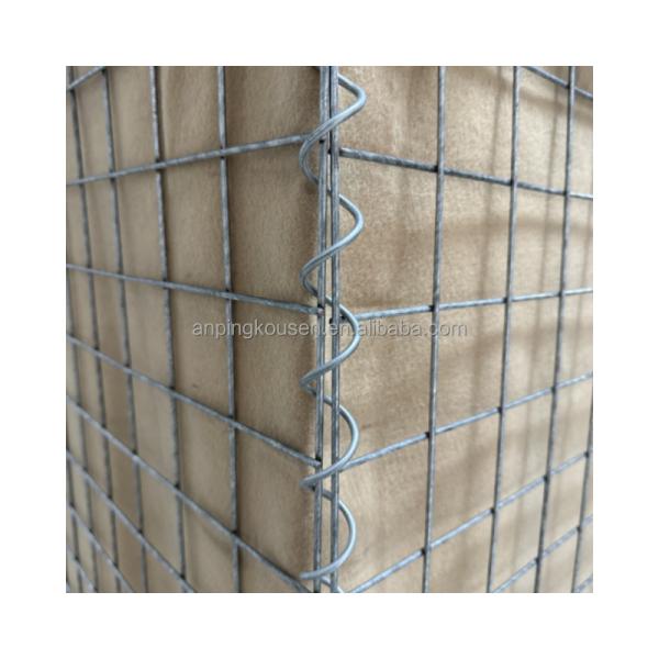 Retaining Wall Emergency Bunker Barrier Welded Mesh Gabion for Defense Sandbag