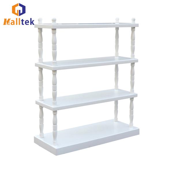 4 Layers Customized Wood / Metal Garment Hanger Rack For Cloth Display