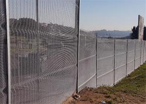 Welded 358 No Climb Security Fence , Galvanized Climb Proof Fence 4mm Mesh Highly Secure