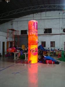 China 5m Customized Color Advertising Helium Balloons Inflatable Pillar With Light For Party wholesale
