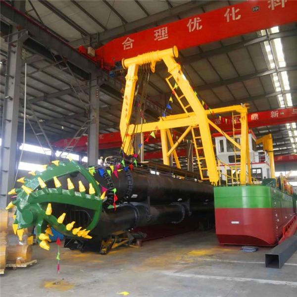 Diesel Engine Amphibious Cutter Suction Dredger with Hydraulic Winch and Spud Carrier