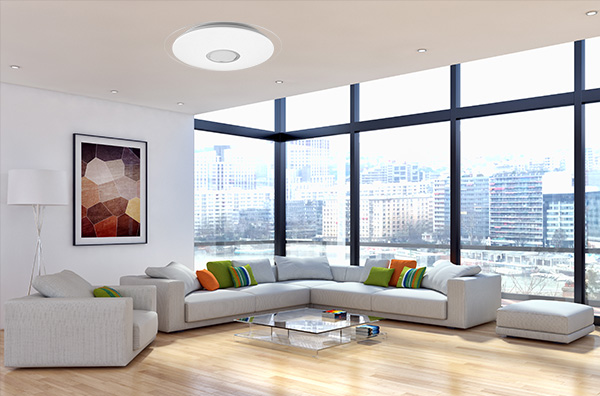 High CRI Smart LED Ceiling Light , 38W Round Shape Decorative LED Ceiling Lights