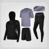 Buy cheap Cotton Polyester Training Fitness Gym Cloth Suit Men Running Wear from wholesalers
