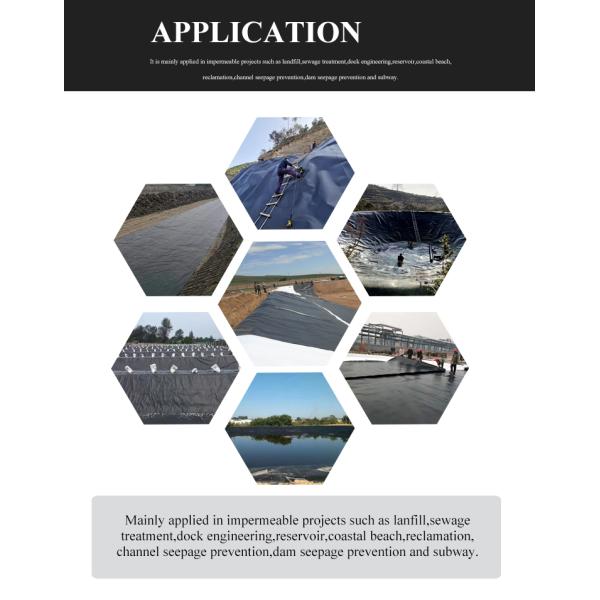 HDPE Waterproof Geomembrane Soil Stabilization Geocell Grid for Dam Landfill Lake Pond