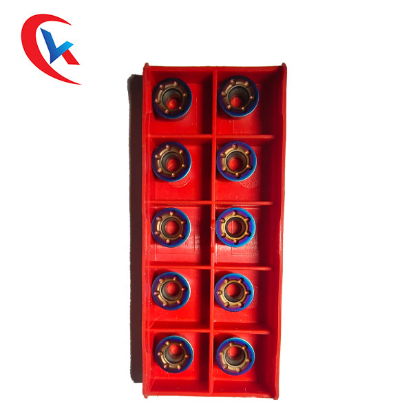 Round Carbide Milling Inserts CVD Coating HRC 40 - 45 RDEW1204MO-V1