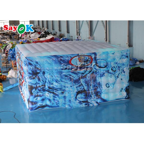 Fully Printed Inflatable LED Cube Tent Square For Party Events