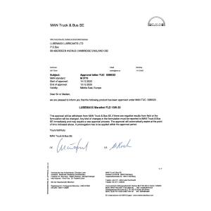 LUBEMAXX LUBRICANTS LTD Certifications