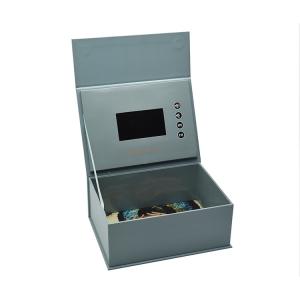 China custom design print LCD video presentation box,LCD video display box video package marketing wholesale