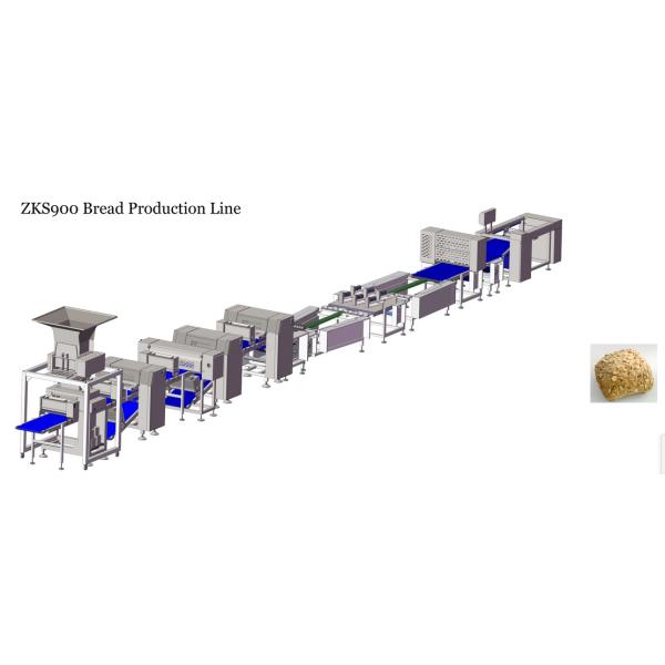 304 Stainless Steel Bread Production Line Durable Reliable With Make Up Accessories
