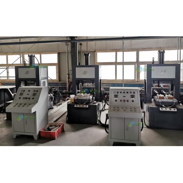 PLC Controlled Paper Casting Runner Forming Machine for Foundry With Hot Press Equipment