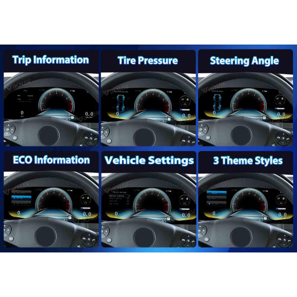 VIKNAV 12.3" Digital Speedometer For Mercedes Benz C-Class W204 2008-2011