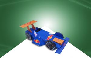 China Paper Cardboard Point Of Sale Display Stands Display Models for RED BULL Racing Car wholesale